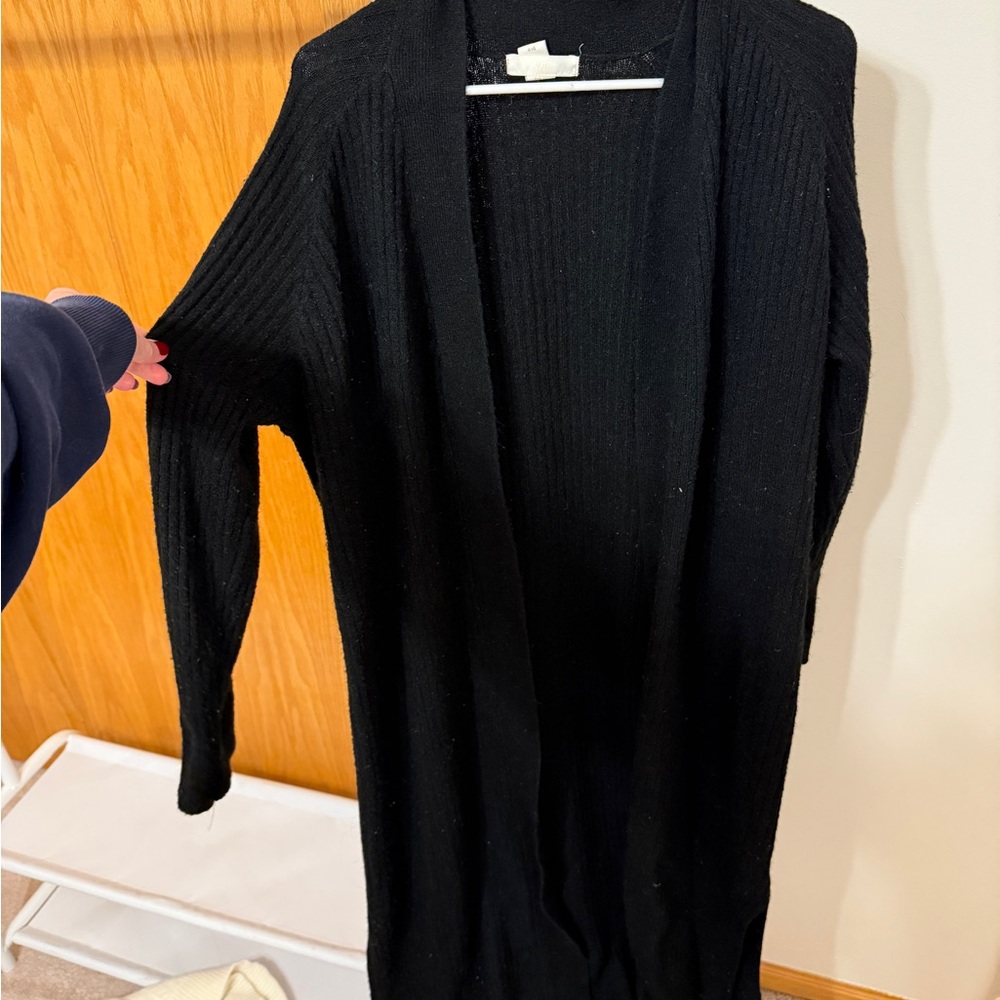 H&M Black Women's Duster Cardigan